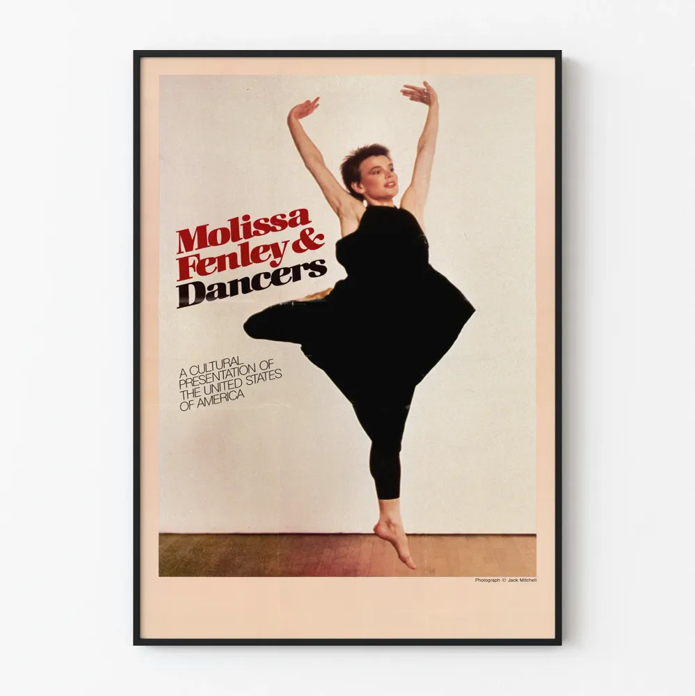 Modernin tanssijan juliste Molissa Fenley