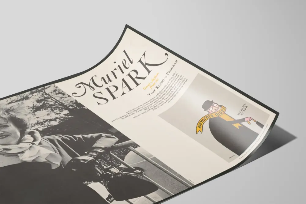 Muriel Spark - Suuret kirjoittajat Time Reading -ohjelmassa Juliste