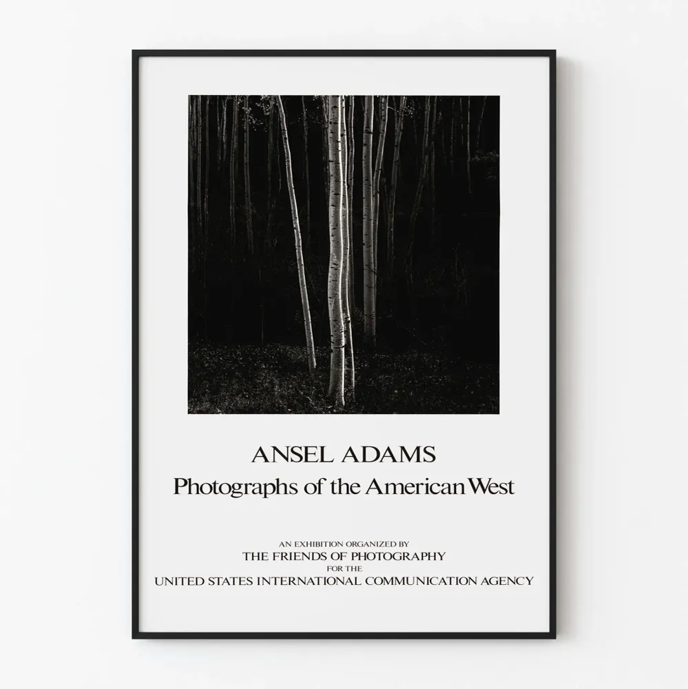 Mustavalkoiset valokuvat Ansel Adams - Lännen maisemat Poster