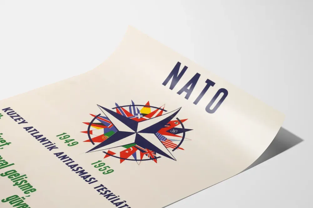NATO:n 10-vuotisjuhlaposter - Vintage-seinäkoriste