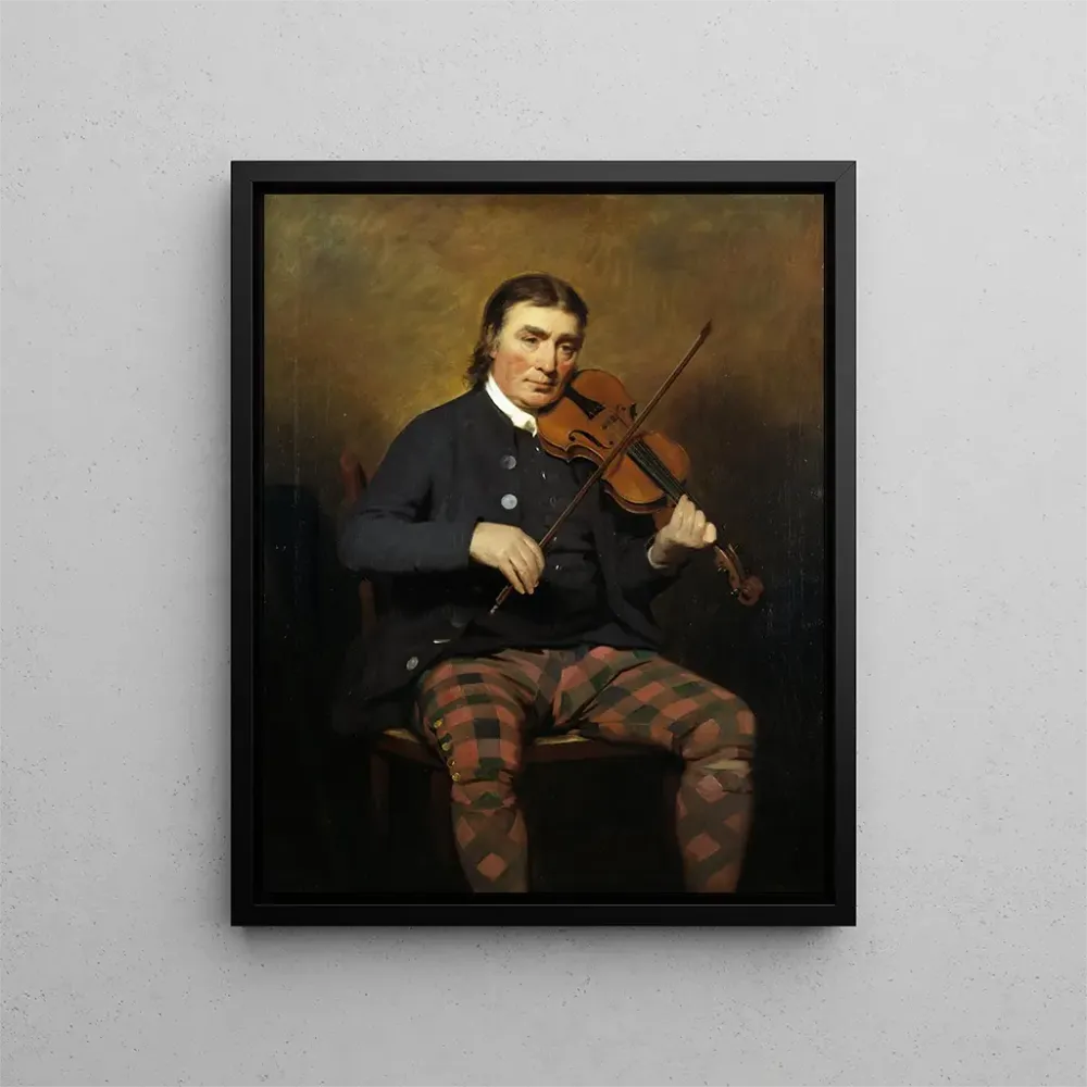 Niel Gow (1727 - 1807), viulisti ja säveltäjä - Sir Henry Raeburn | Taidetuloste