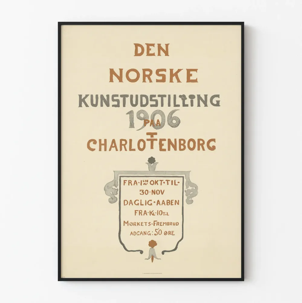 Norjalainen taidejuliste 1906 Charlottenborgin näyttelyyn
