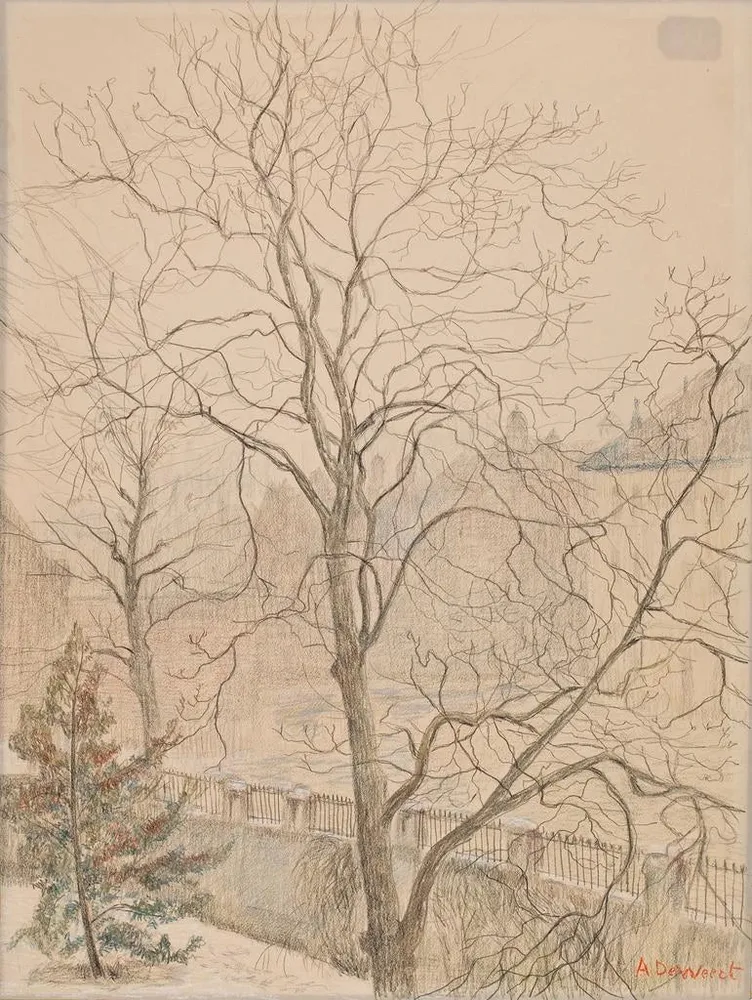 Noyer dans la brume - Anna De Weert | Taidetuloste