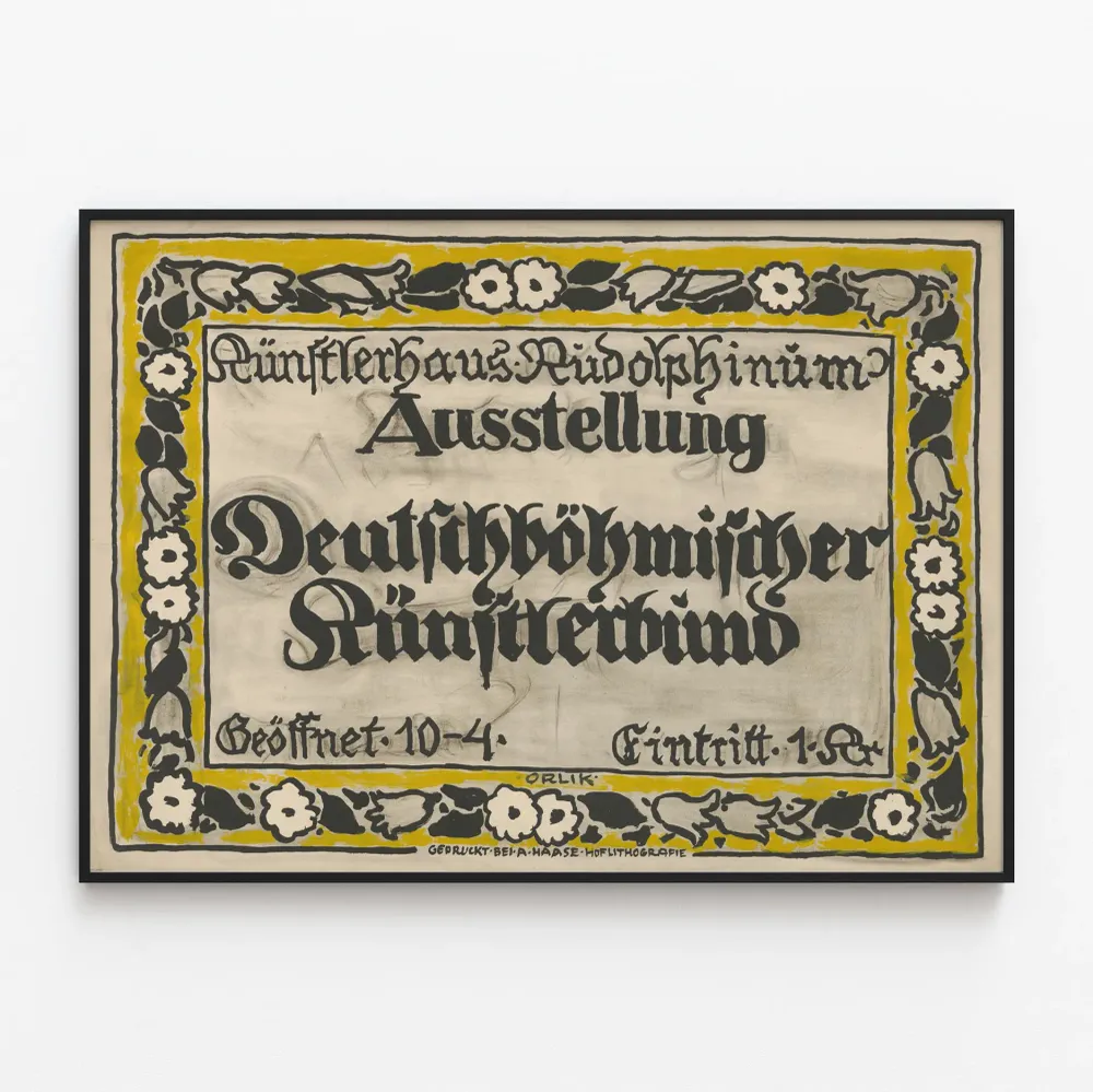 Näyttelyjuliste Kunstlerhaus Rudolphinum - Deutschböhmischer Künstlerbund