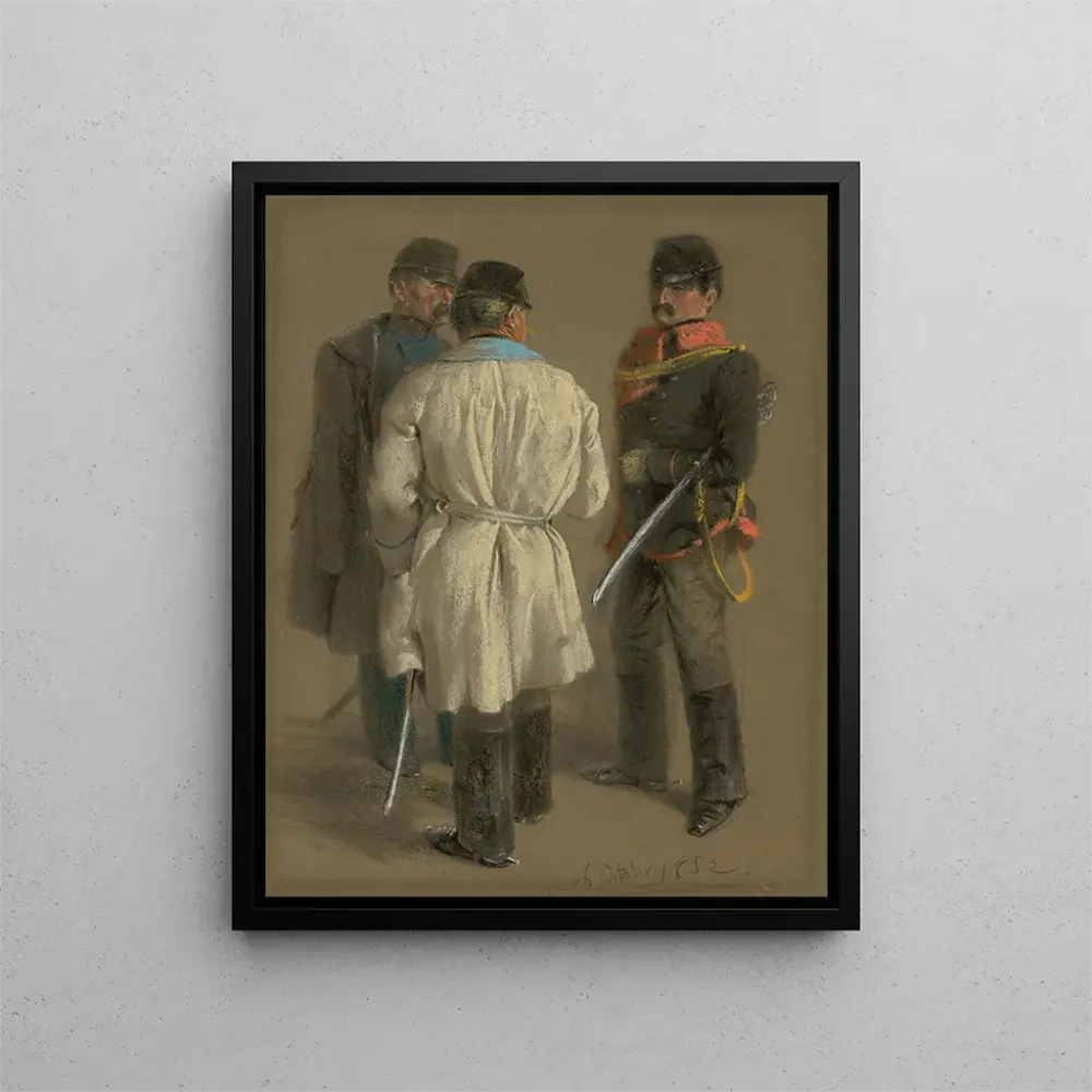 Officiers autrichiens - Adolph von Menzel | Taidetuloste