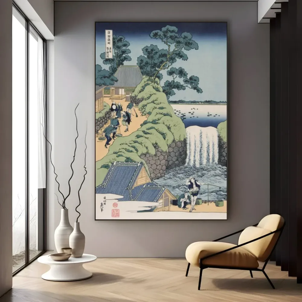 La Cascata di Aoi Heuvel, Katsushika Hokusai OGC