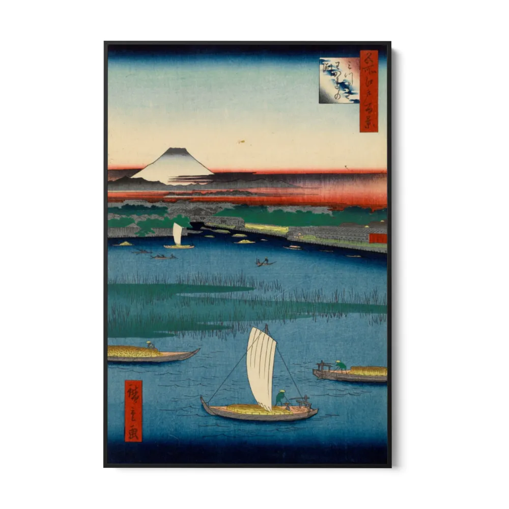 Edo LXVII:n sadat kuuluisat näkymät, Utagawa Hiroshige OGC