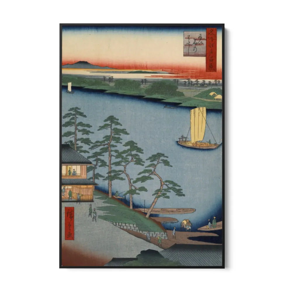 Edo XCIII:n sadat kuuluisat näkymät, Utagawa Hiroshige OGC
