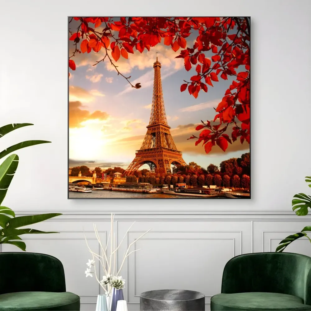 Eiffel-torni syksyn lehtien joukossa, Pariisi OGC