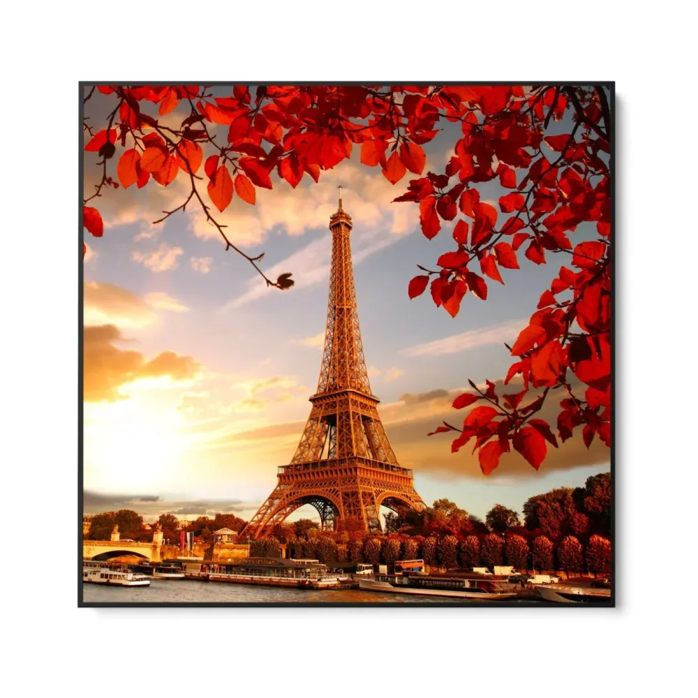 Eiffel-torni syksyn lehtien joukossa, Pariisi OGC