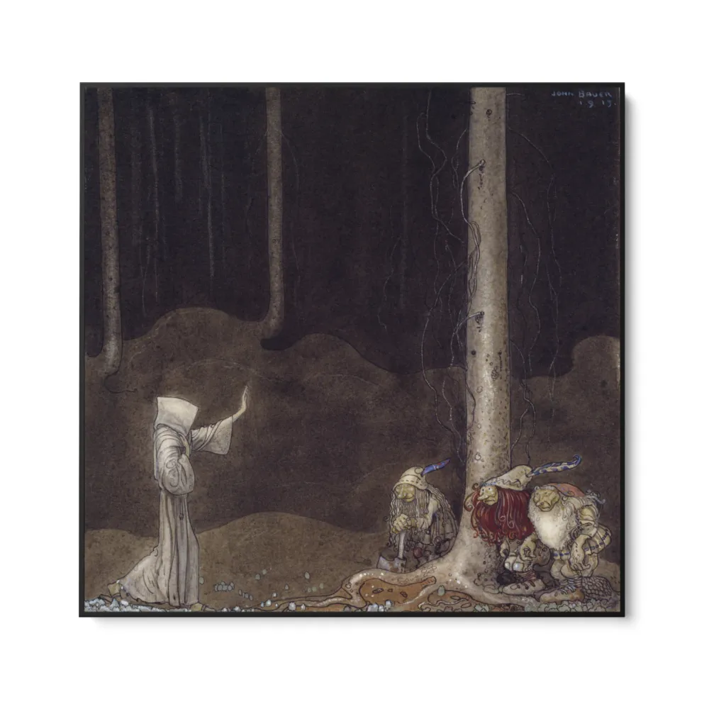 Fratello Martin ja kolme peikkoa, John Bauer OGC