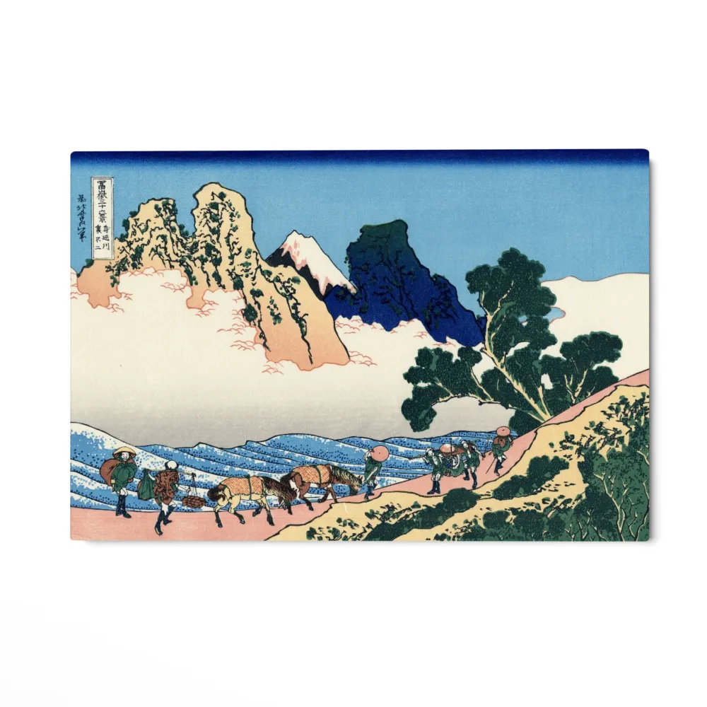 Fuji-vuoren käänteinen puoli Minobu-joelta, Katsushika Hokusai OGC