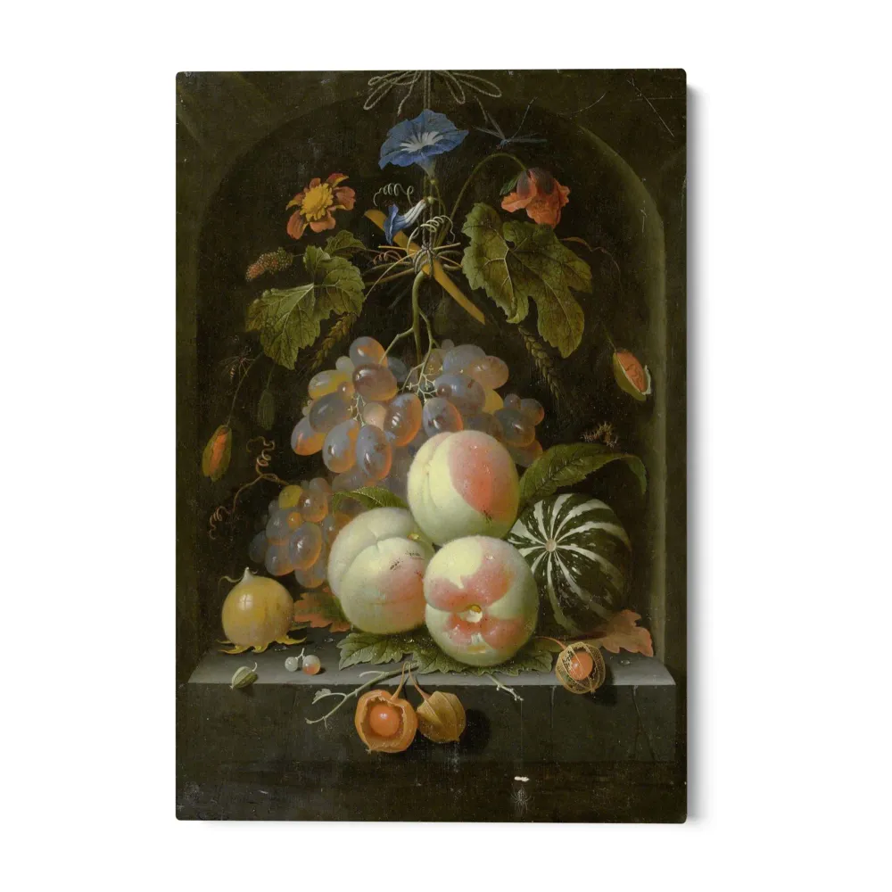 Hedelmät ja kukat, Abraham Mignon OGC