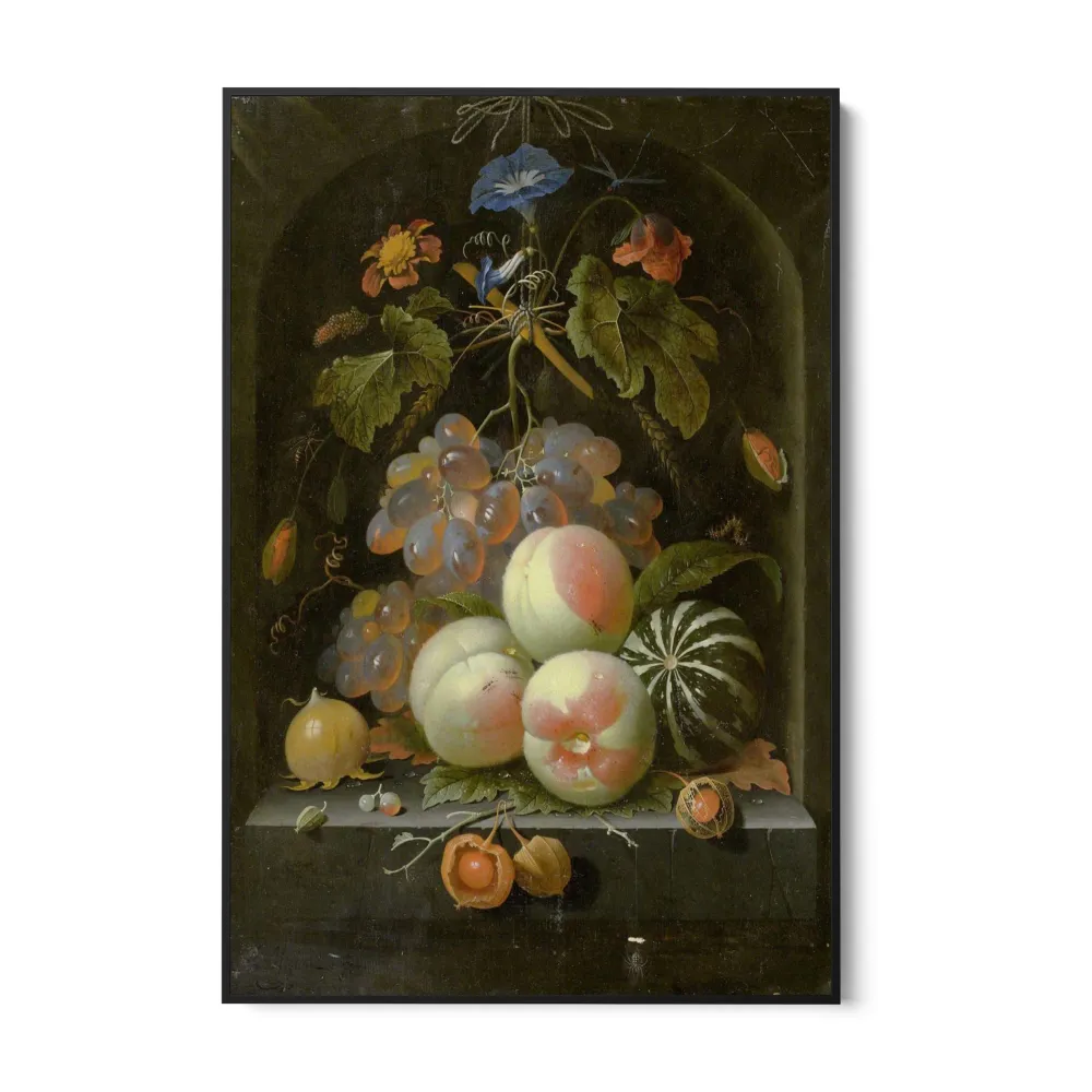 Hedelmät ja kukat, Abraham Mignon OGC