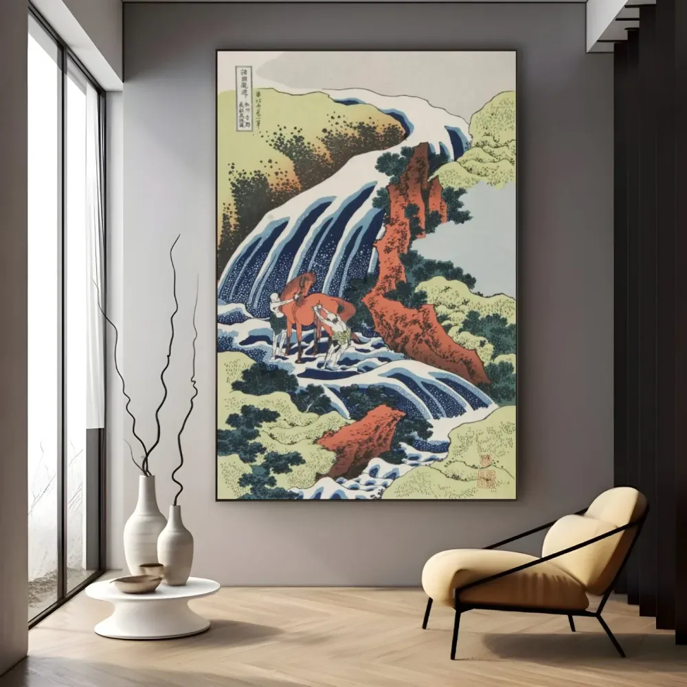 Hevosenpesuvesiputous, Katsushika Hokusai OGC