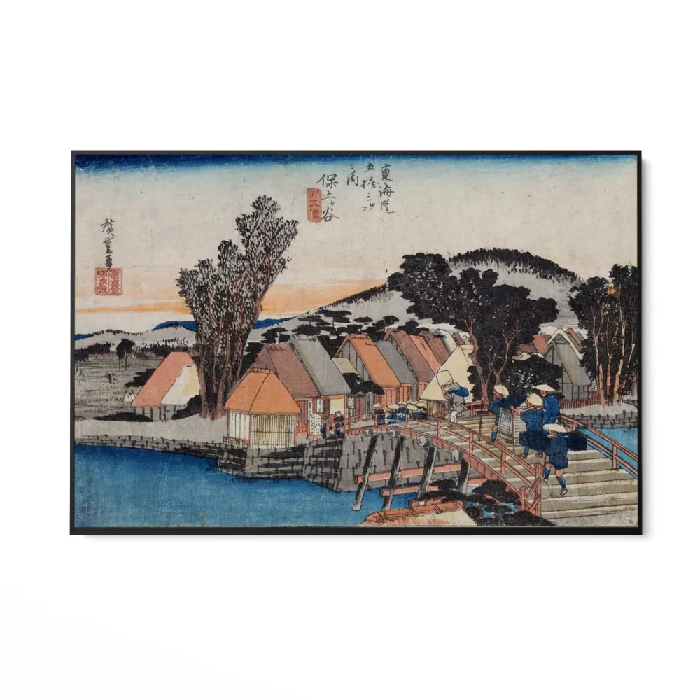 Hodogaya, Tōkaidōn 53 asemaa, Utagawa Hiroshige OGC