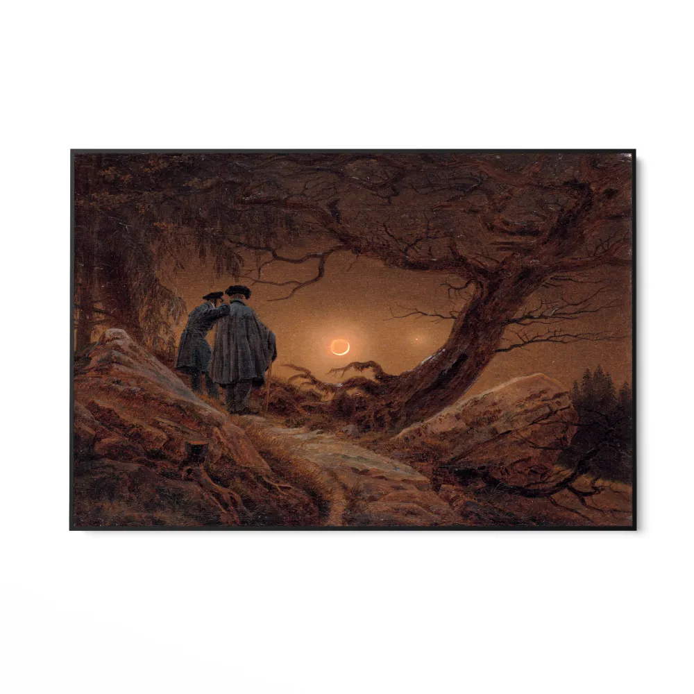 Kaksi miestä katsovat kuuta, Caspar David Friedrich OGC