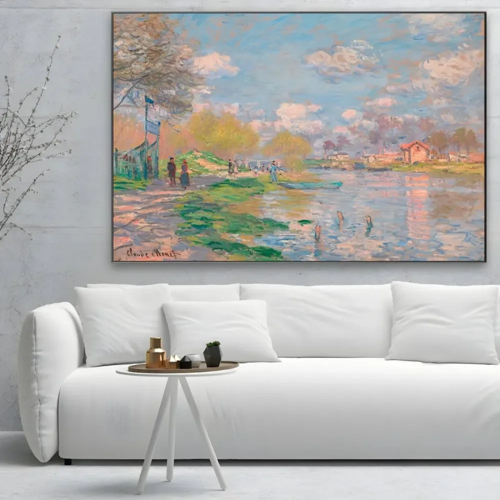 Kevät Seinen varrella - Claude Monet OGC