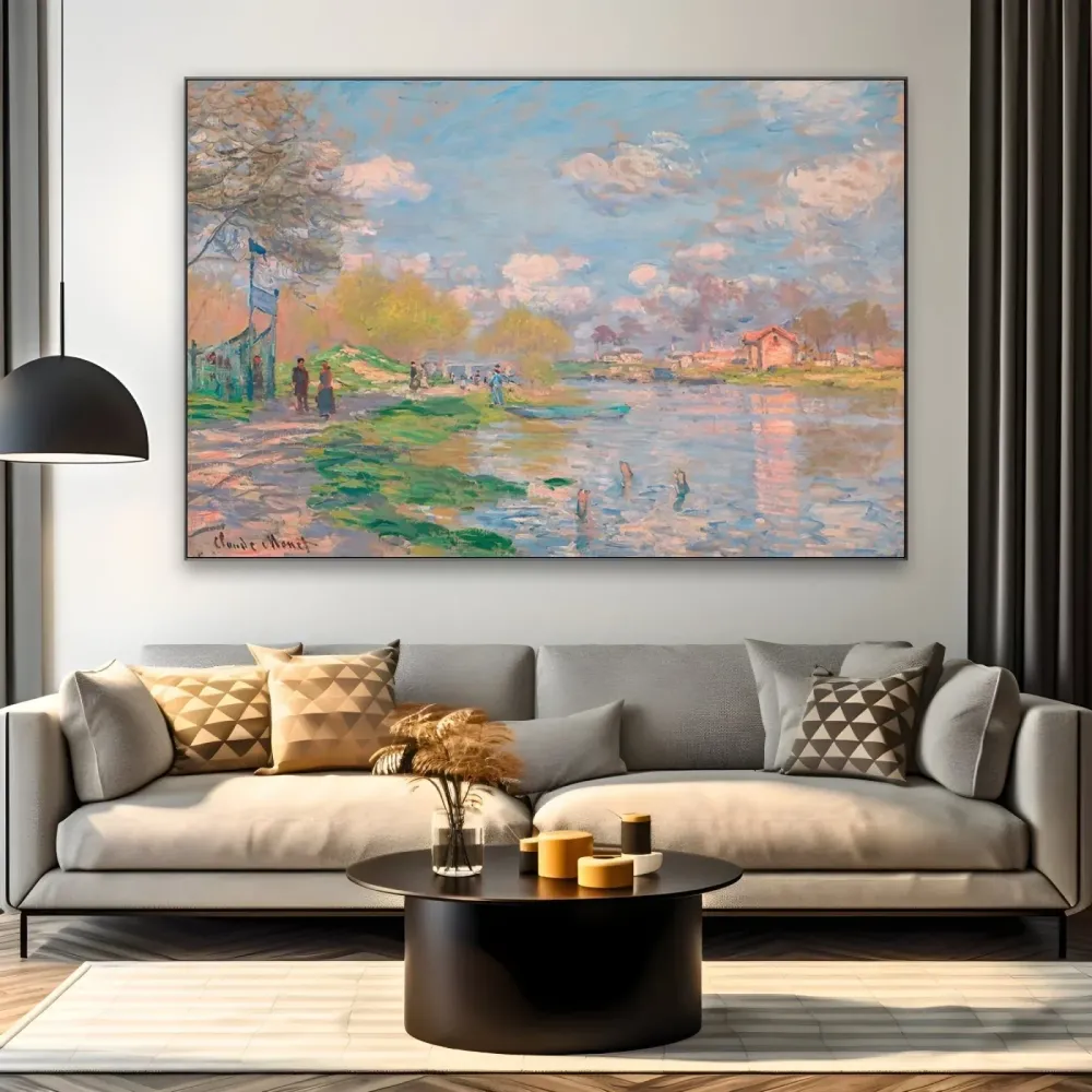Kevät Seinen varrella - Claude Monet OGC