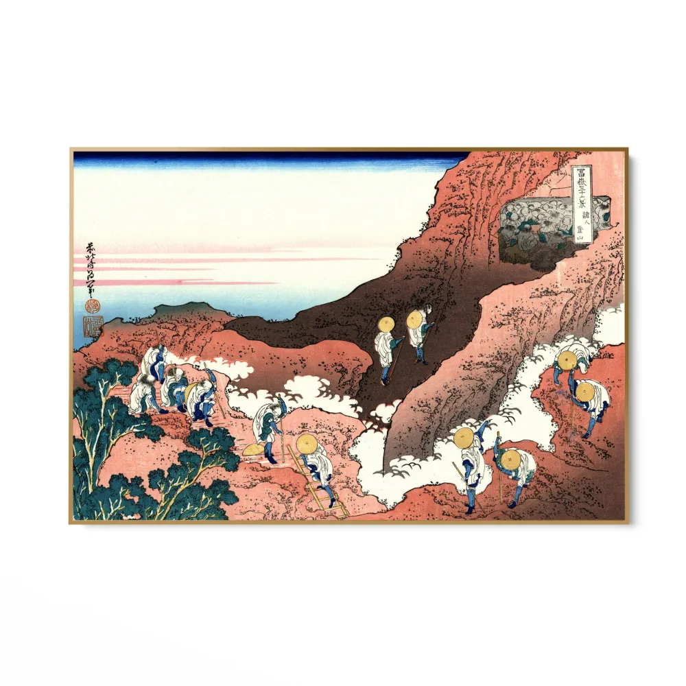 Kiipeily Fuji-vuorelle, Katsushika Hokusai OGC