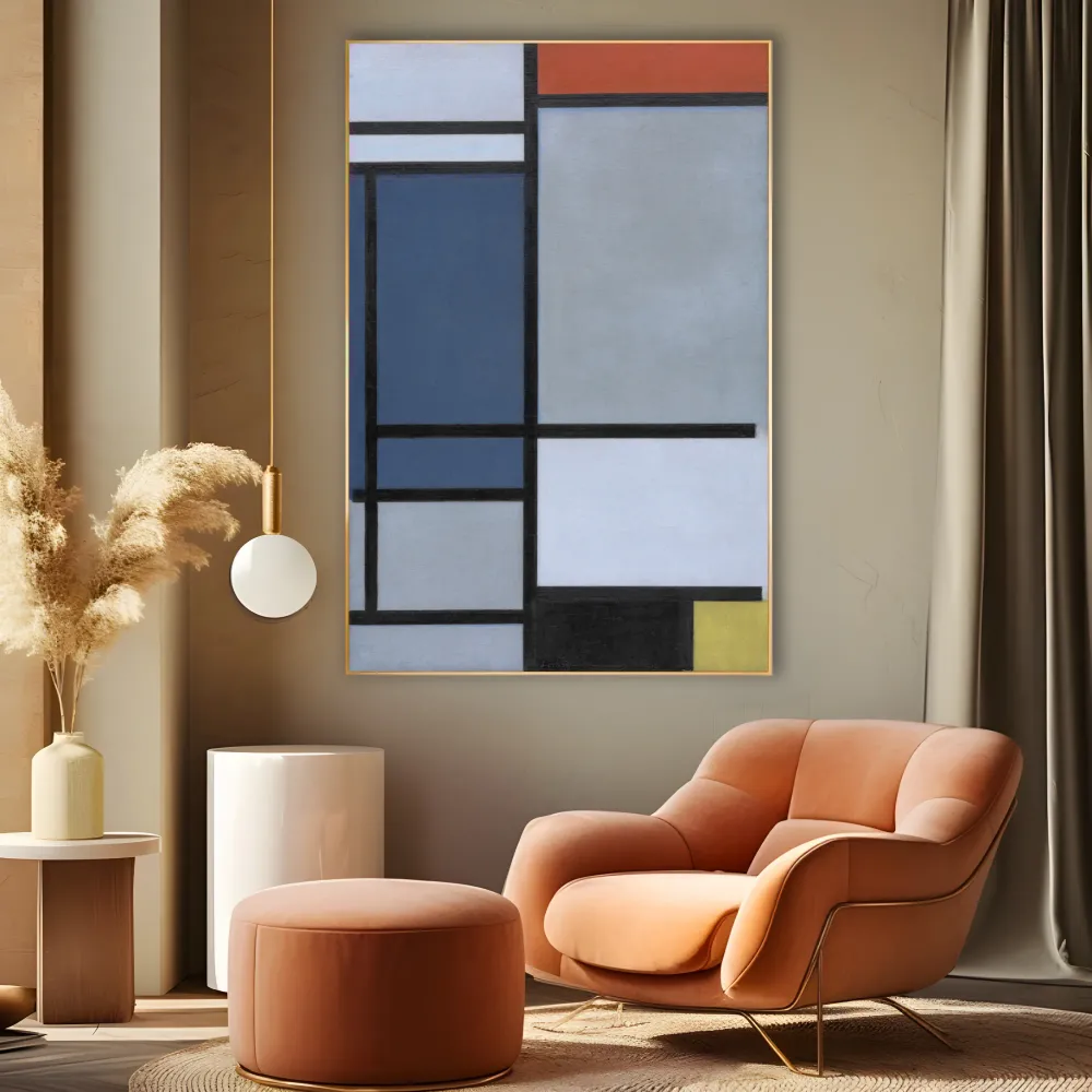 Koostumus punaisella, sinisellä, mustalla, keltaisella ja harmaalla, Piet Mondrian OGC