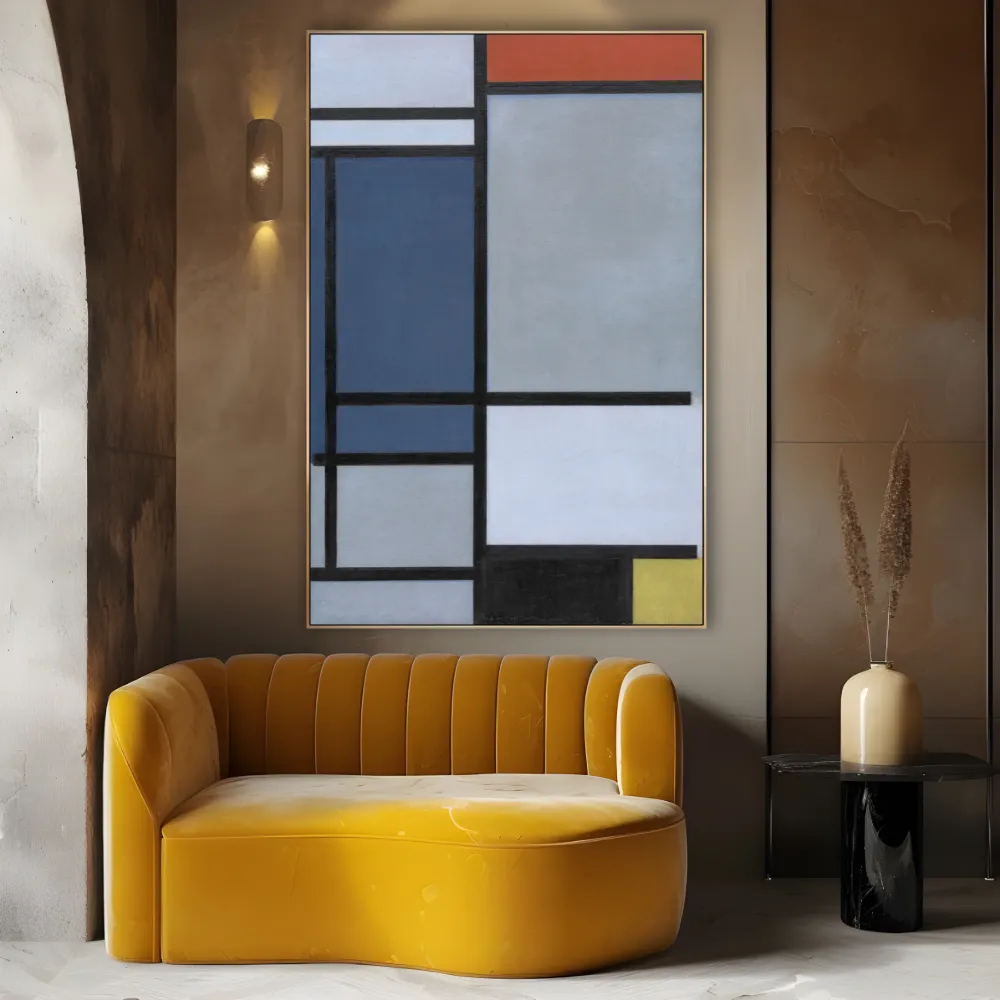 Koostumus punaisella, sinisellä, mustalla, keltaisella ja harmaalla, Piet Mondrian OGC