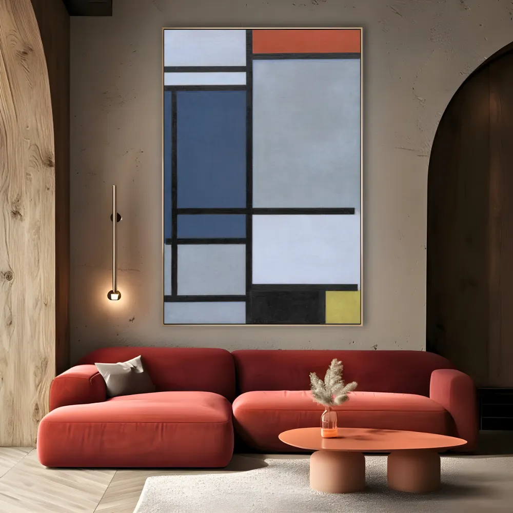 Koostumus punaisella, sinisellä, mustalla, keltaisella ja harmaalla, Piet Mondrian OGC