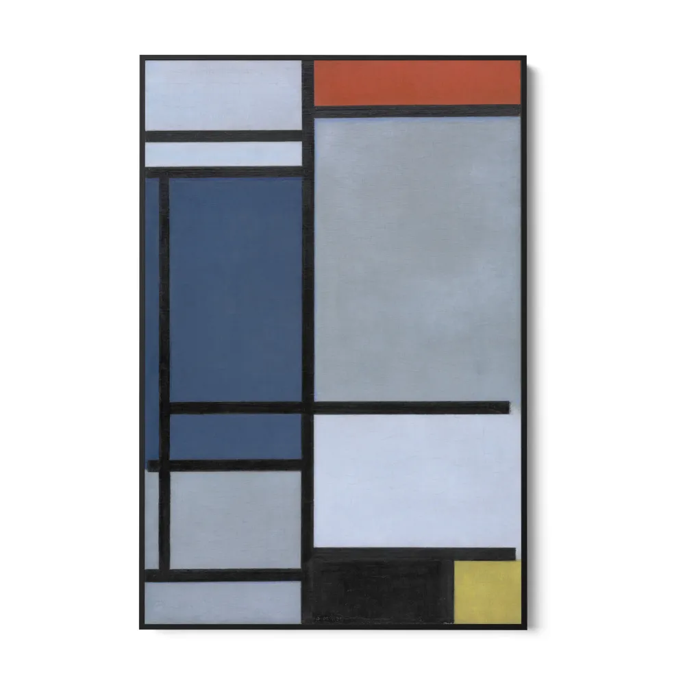Koostumus punaisella, sinisellä, mustalla, keltaisella ja harmaalla, Piet Mondrian OGC