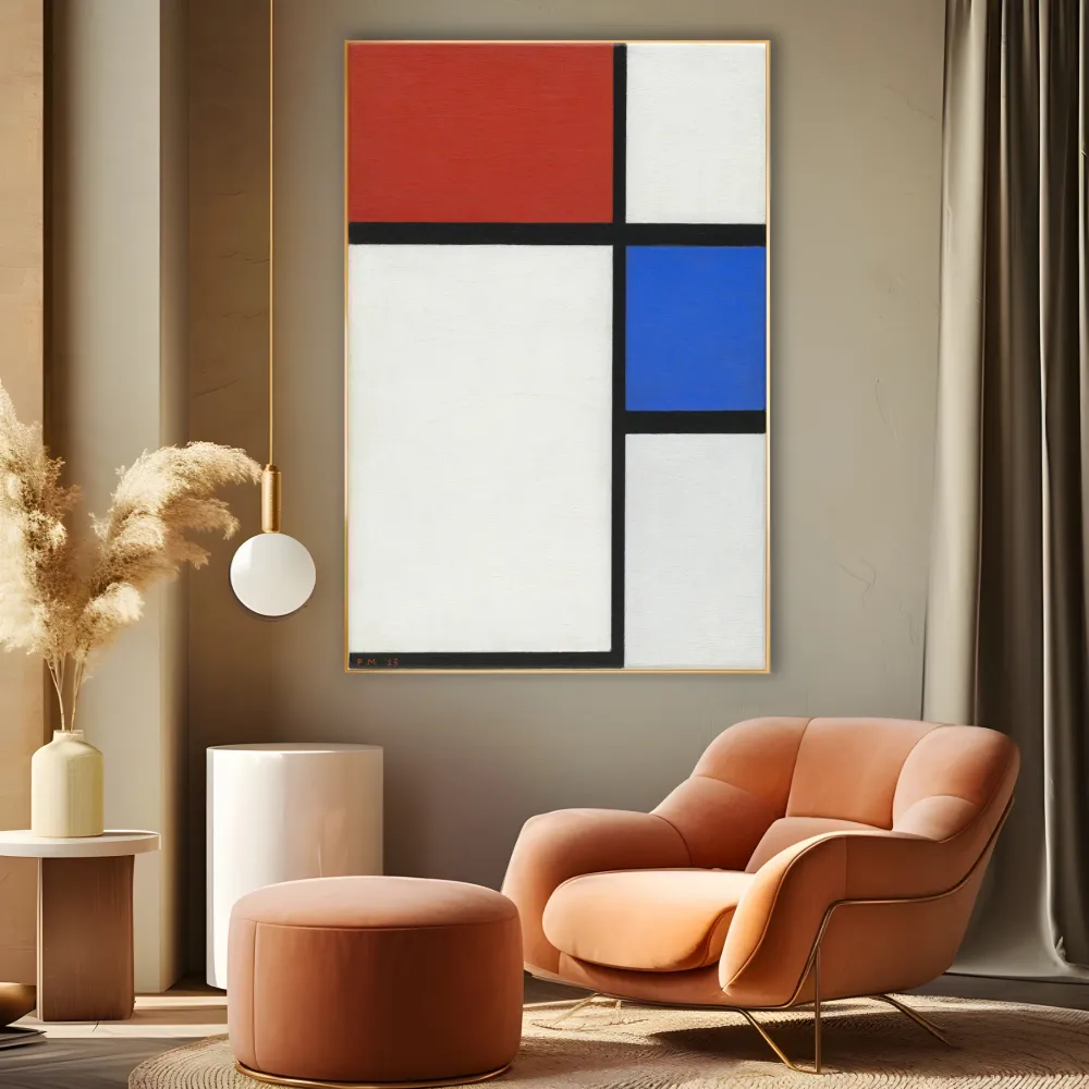 Koostumus punaisella ja sinisellä, Piet Mondrian OGC