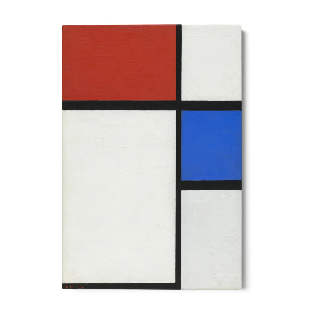 Koostumus punaisella ja sinisellä, Piet Mondrian OGC