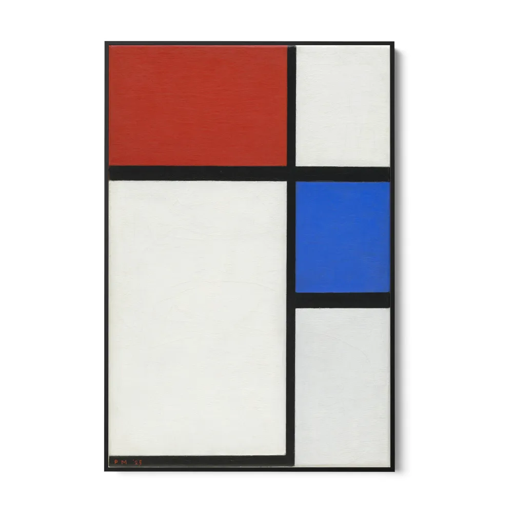 Koostumus punaisella ja sinisellä, Piet Mondrian OGC