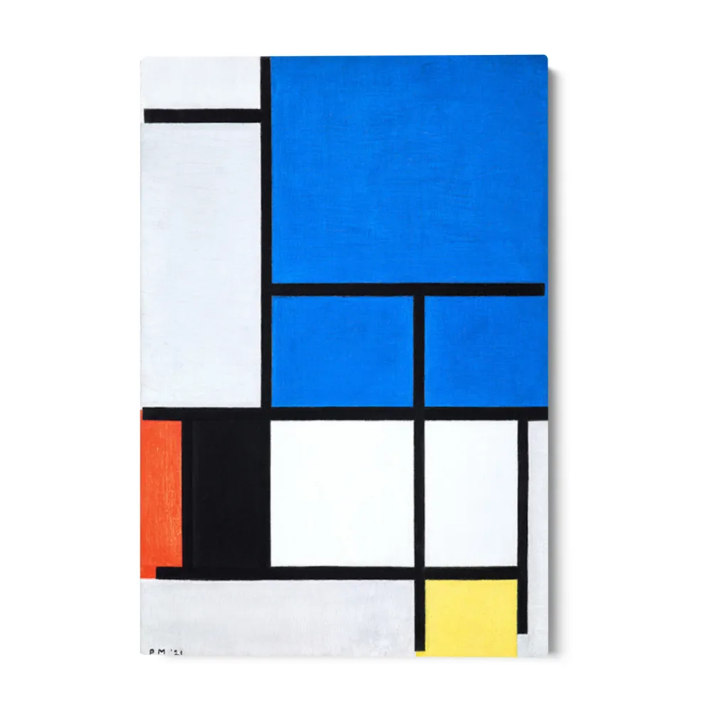 Koostumus Suurella Sinisellä Punaisella Mustalla Keltaisella Ja Harmaalla, Piet Mondrian OGC