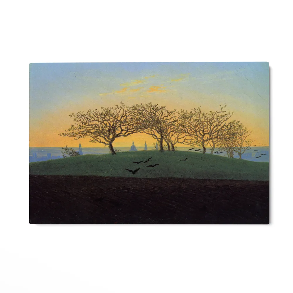Kukkula ja kyntöpelto lähellä Dresdeniä, Caspar David Friedrich OGC
