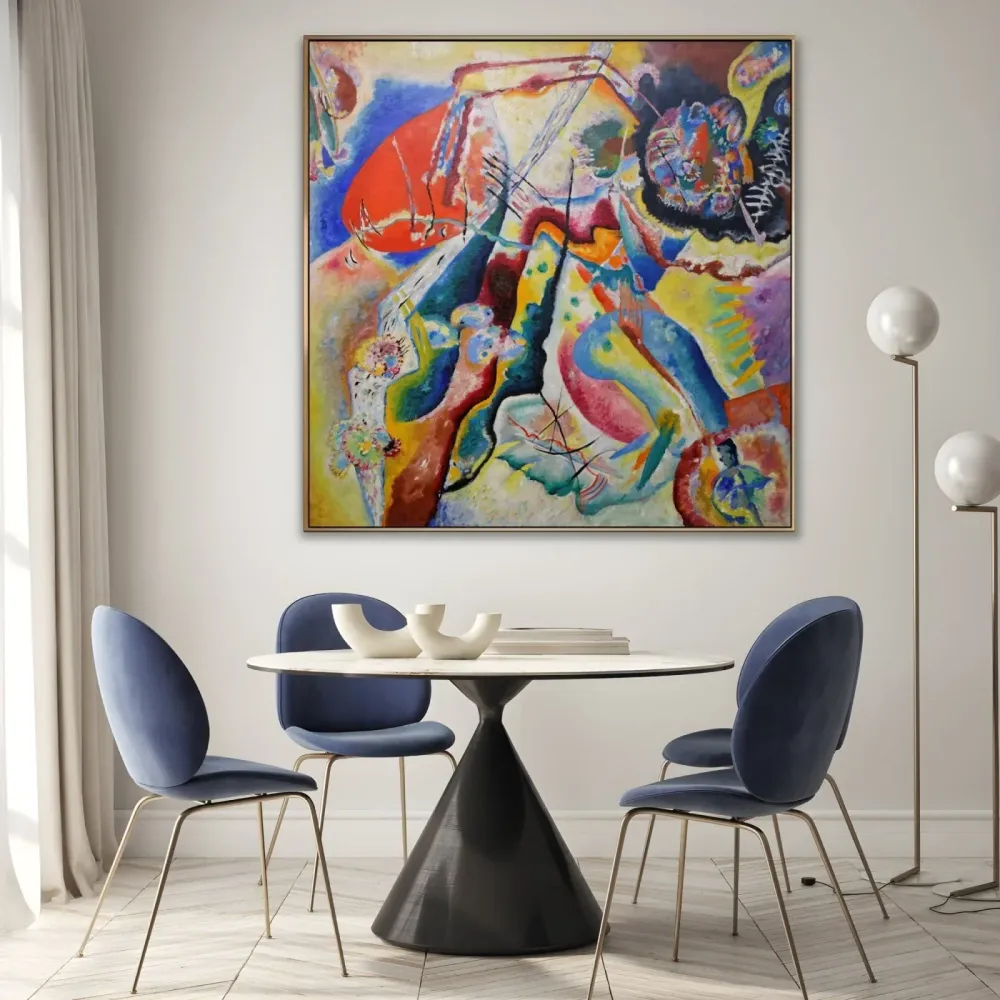 Maalaus punaisella läiskällä, Wassily Kandinsky OGC