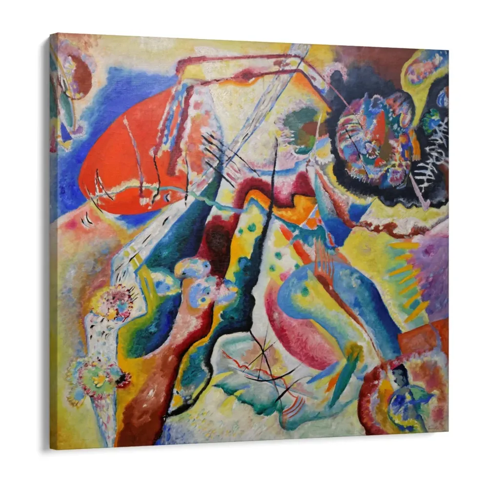 Maalaus punaisella läiskällä, Wassily Kandinsky OGC