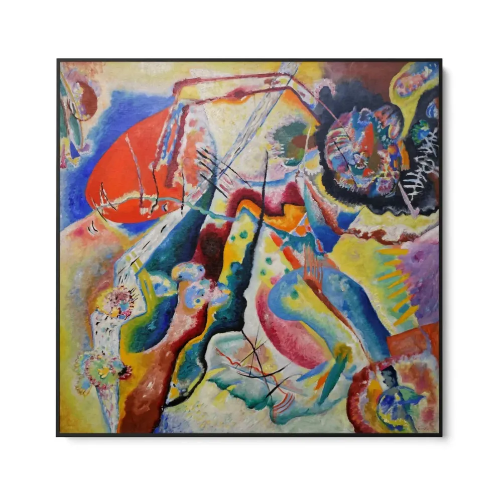 Maalaus punaisella läiskällä, Wassily Kandinsky OGC