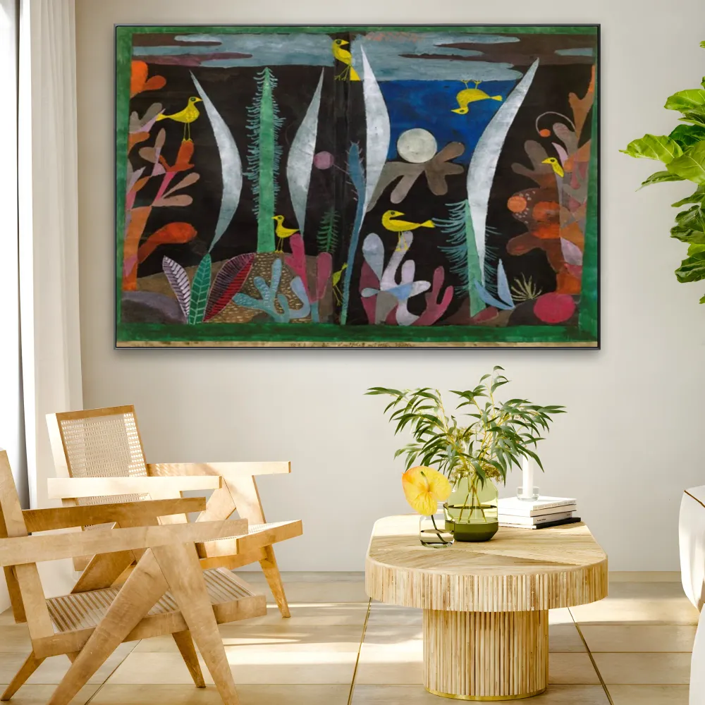 Maisema keltaisten lintujen kanssa, Paul Klee OGC