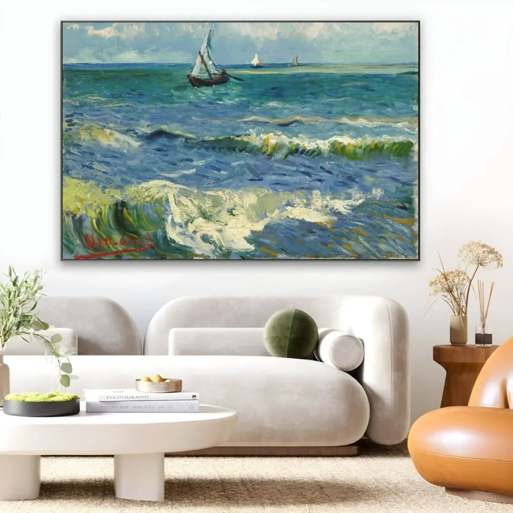 Merimaisema lähellä Les Saintes Maries de la Meriä, Vincent Van Gogh OGC