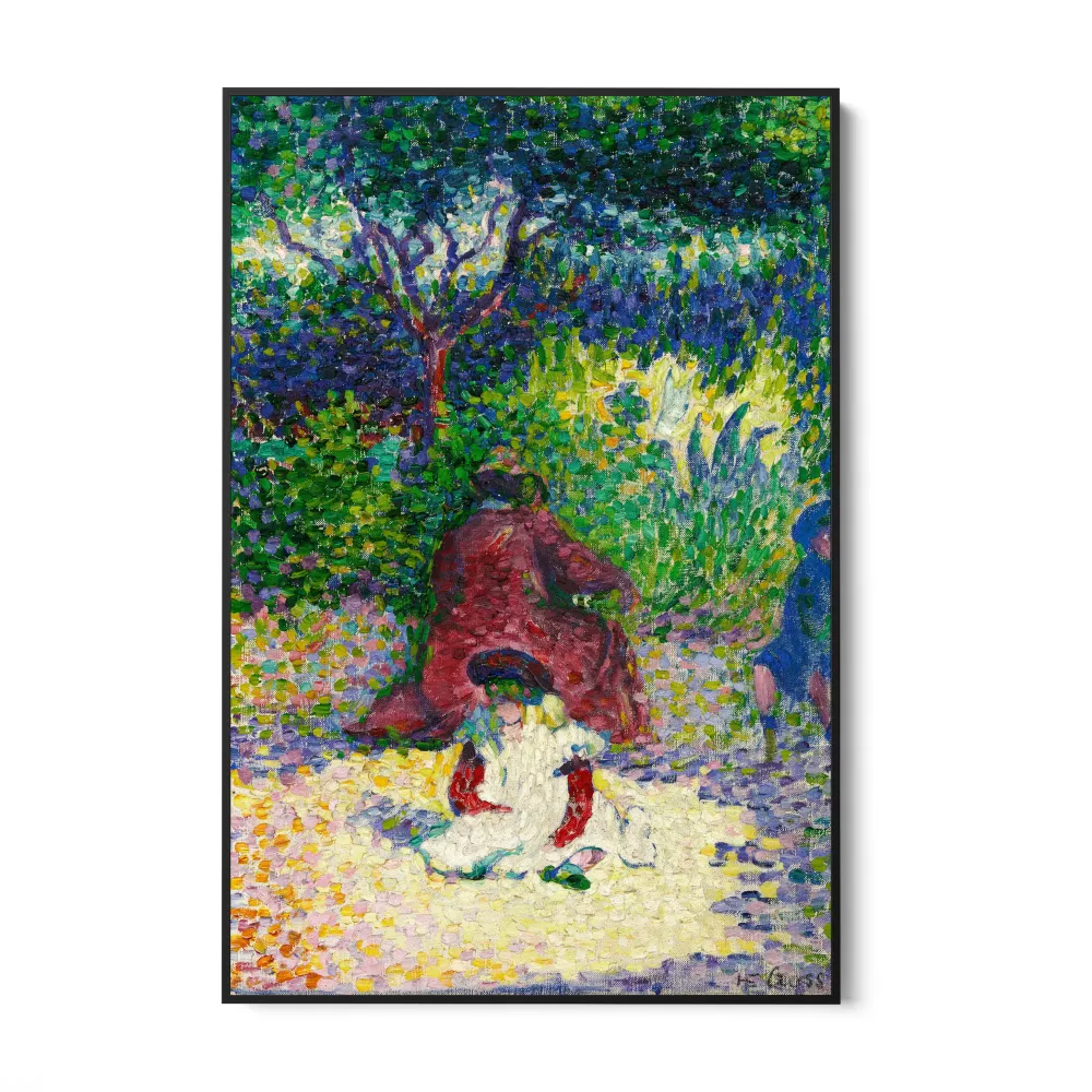 Nainen ja lapsi puutarhassa, Henri Edmond Cross OGC