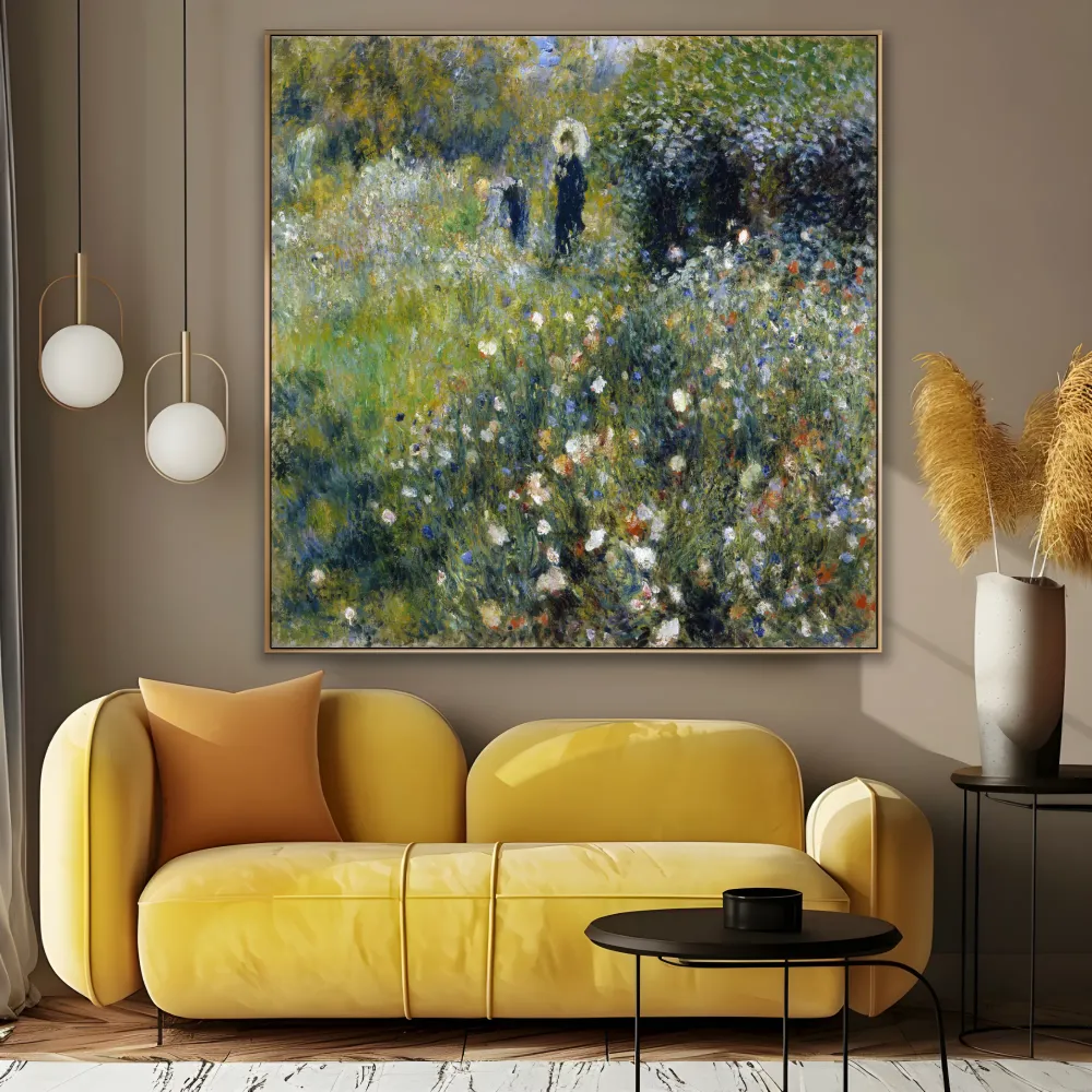 Nainen varjostimen kanssa puutarhassa, Pierre Auguste Renoir OGC