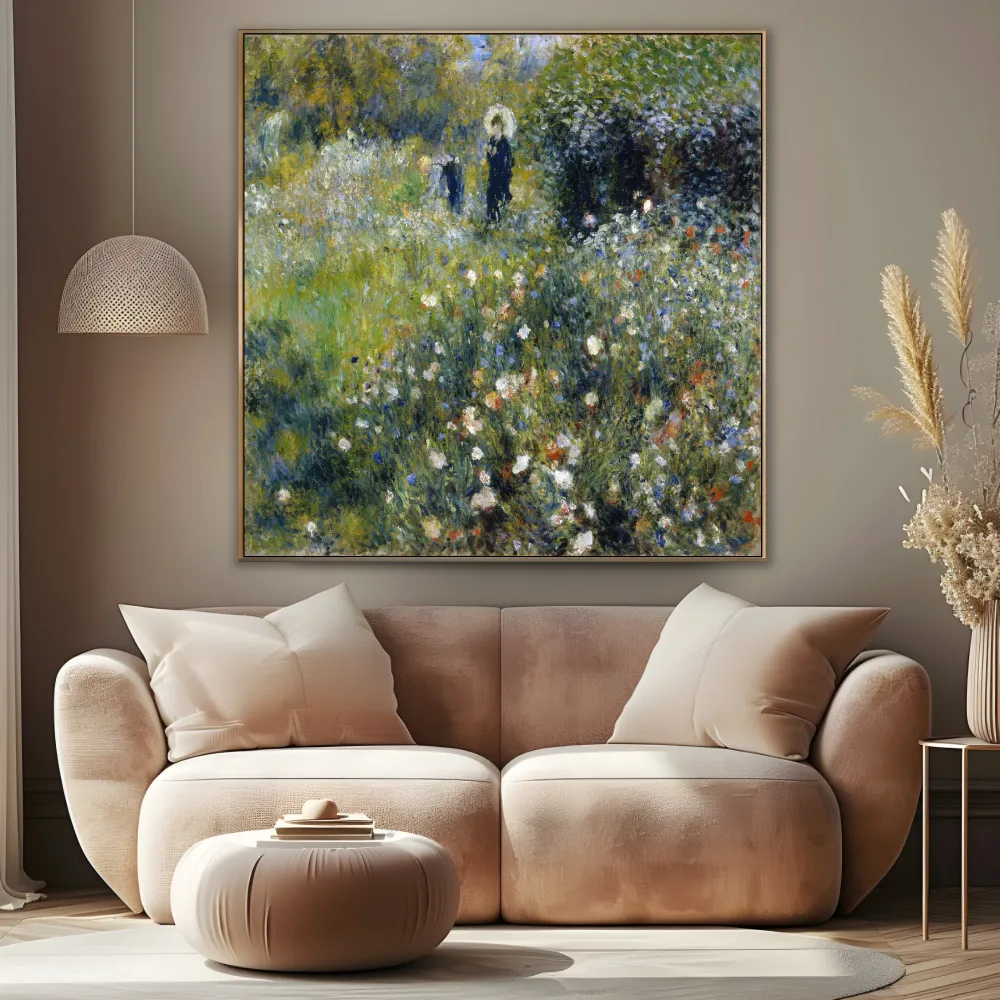 Nainen varjostimen kanssa puutarhassa, Pierre Auguste Renoir OGC