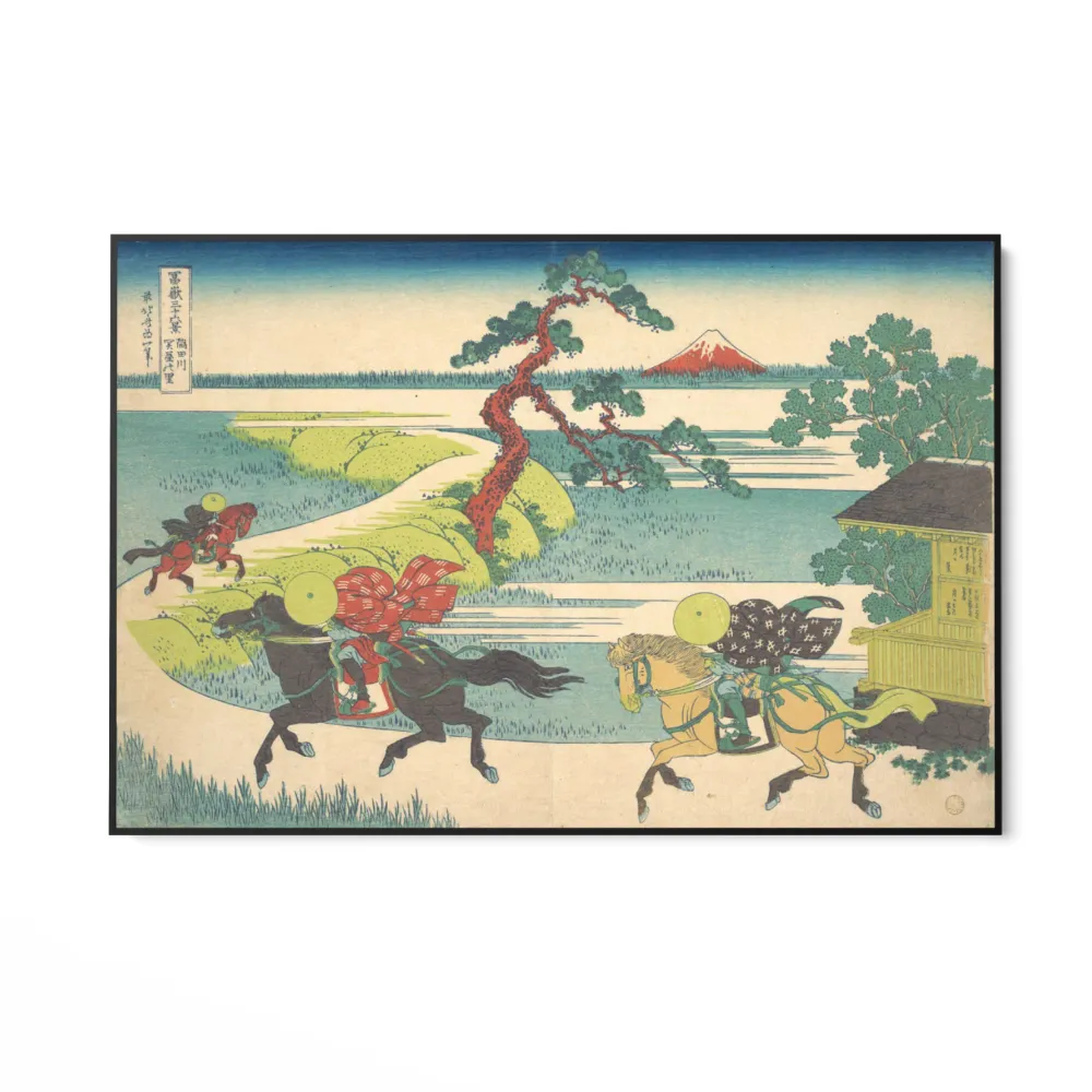Näkymä Sekiyan kylästä Sumida-joella, Katsushika Hokusai OGC