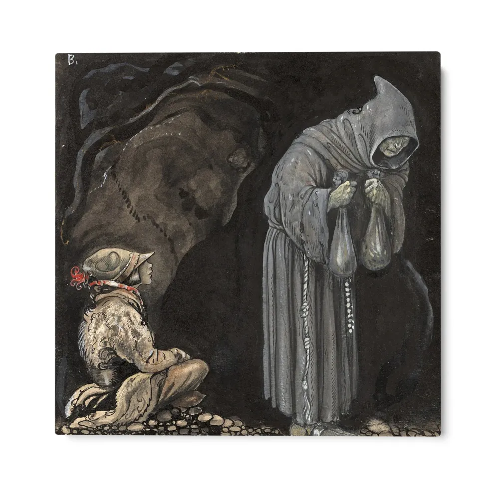 Noita ja poika, John Bauer OGC
