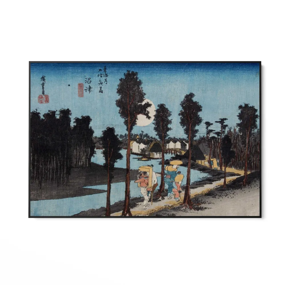 Numazu, Tōkaidōn viisikymmentäkolme asemaa, Utagawa Hiroshige OGC