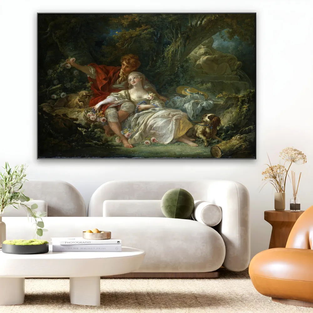 Paimen ja paimenneito lepäämässä, François Boucher OGC