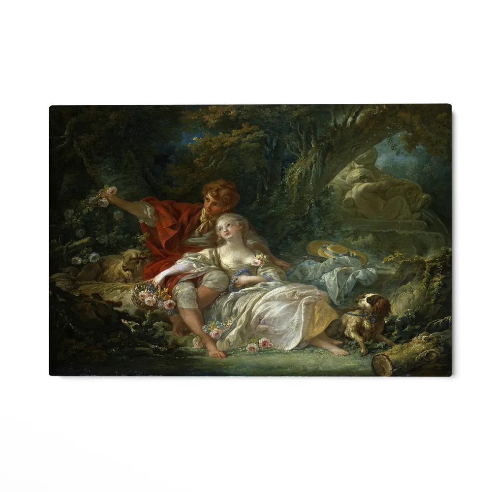 Paimen ja paimenneito lepäämässä, François Boucher OGC