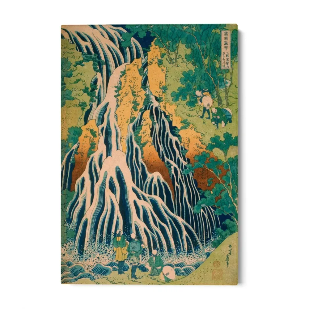 Pellegrini alla Cascata di Kirifuri, Katsushika Hokusai OGC