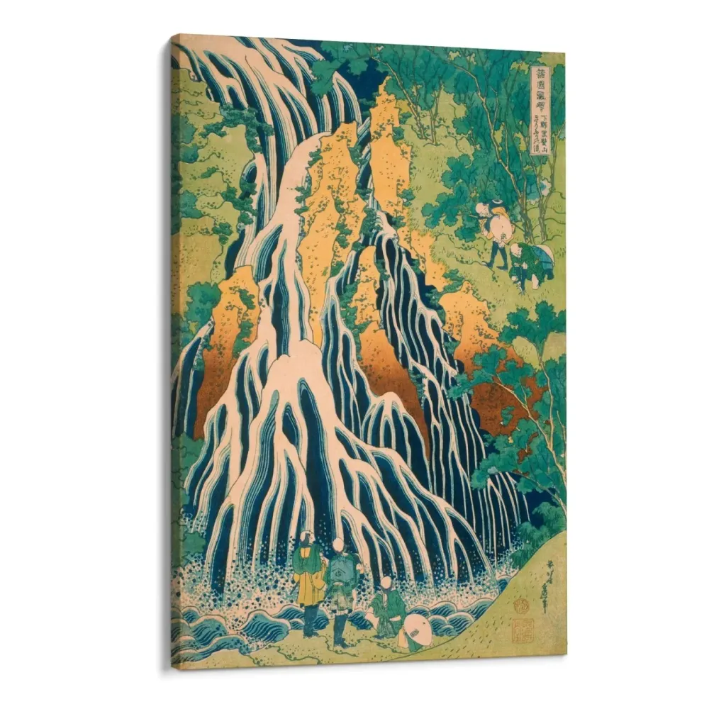 Pellegrini alla Cascata di Kirifuri, Katsushika Hokusai OGC