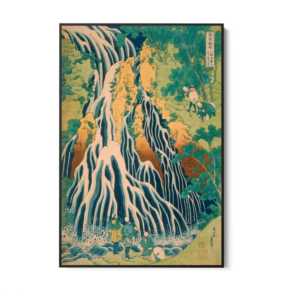 Pellegrini alla Cascata di Kirifuri, Katsushika Hokusai OGC