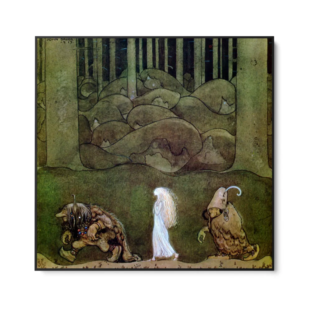 Prinsessa ja trollit, John Bauer OGC